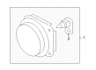 Hummer H3T Fog Light Diagram - 15807158