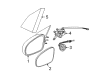 Saturn Ion Side View Mirrors Diagram - 22726679