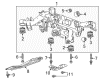 2016 Cadillac CTS Control Arm Bracket Diagram - 23445540