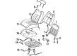 1999 Oldsmobile Aurora Seat Cushion Pad Diagram - 16796025