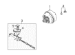 Cadillac Brake Booster Diagram - 88967237