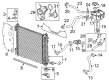Cadillac SRX Radiator Diagram - 20818748