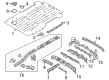 Chevy Front Cross-Member Diagram - 19317739