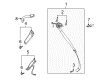 2005 Saturn Ion Seat Belt Diagram - 15887903