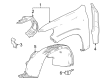 Chevy Colorado Fender Splash Shield Diagram - 84782828