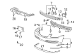 Buick Lucerne Bumper Diagram - 20827013