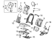2022 Cadillac CT4 Seat Cushion Pad Diagram - 84875481