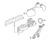 Chevy Equinox Exhaust Flange Gasket Diagram - 12646199