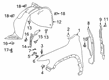 2020 GMC Acadia Fender Splash Shield Diagram - 84498370