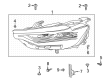 2022 Buick Envision Headlight Diagram - 85115822