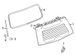 2022 Cadillac Escalade ESV Weather Strip Diagram - 84921039