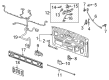 2022 Chevy Silverado 1500 LTD Door Hinge Diagram - 84536706