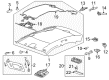 Cadillac Door Handle Diagram - 20864480