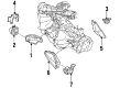 1990 Pontiac LeMans Engine Mount Bracket Diagram - 90250398