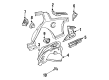 Chevy Cavalier Fender Splash Shield Diagram - 22539375