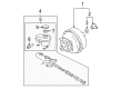 Cadillac Brake Booster Diagram - 15237321