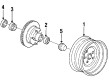 Buick Wheel Cover Diagram - 25506533