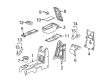Chevy Equinox Center Console Latch Diagram - 89044139