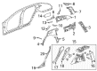 2018 Cadillac CT6 Fender Splash Shield Diagram - 23411222