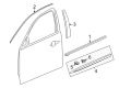 2016 Cadillac XTS Door Moldings Diagram - 22760478