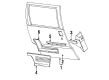 1995 Pontiac Trans Sport Door Moldings Diagram - 12525519