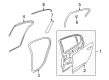 Chevy SS Door Moldings Diagram - 92288282
