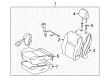 2009 Pontiac Vibe Seat Cushion Pad Diagram - 19184961