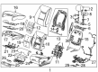 2015 Cadillac XTS Seat Heater Pad Diagram - 23238141