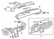 Cadillac XT4 Dash Panel Vent Portion Covers Diagram - 84711503