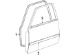 1988 Chevy Nova Door Moldings Diagram - 94844070