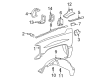 Chevy Silverado 1500 Fender Splash Shield Diagram - 15132712