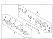 Pontiac CV Boot Diagram - 26035041