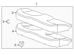 2016 Buick Regal Seat Cushion Pad Diagram - 22781649
