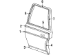 1986 Cadillac Fleetwood Door Moldings Diagram - 20656346