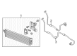 Buick Envision Automatic Transmission Oil Cooler Line Diagram - 23249577