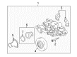 Chevy Corvette Water Pump Pulley Diagram - 12602081