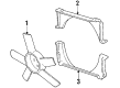 Chevy Chevette A/C Condenser Fan Diagram - 461323
