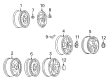 2005 Pontiac Aztek Spare Wheel Diagram - 9593613