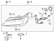 GMC Acadia Headlight Bulb Diagram - 13587719