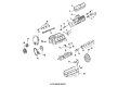 Cadillac Crankshaft Thrust Washer Set Diagram - 12332702