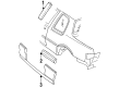 1994 Oldsmobile Achieva Door Moldings Diagram - 16612226