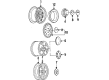 Cadillac Wheel Cover Diagram - 15047159
