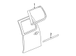 2012 Cadillac Escalade EXT Door Moldings Diagram - 15876404
