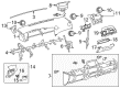 2010 Pontiac Vibe Dash Panel Vent Portion Covers Diagram - 19205070