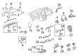 Cadillac Dash Panel Vent Portion Covers Diagram - 25914737