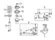 Cadillac Shock Absorber Diagram - 20958799