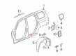 Chevy HHR Fender Splash Shield Diagram - 15930428