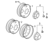 2022 GMC Sierra 3500 HD Wheel Cover Diagram - 9597803