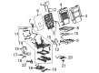 2022 Cadillac Escalade ESV Seat Cushion Pad Diagram - 84800292