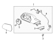 Chevy Mirror Cover Diagram - 84788169
